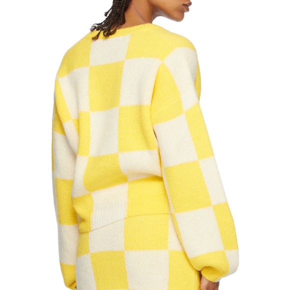 Stine goya yellow checker cardigan - Picture 7 of 8